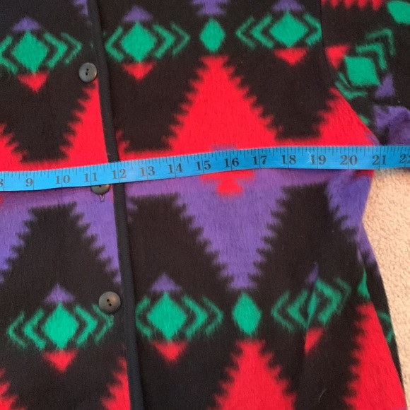 Vintage David Wayne Aztec Southwestern Cardigan long sleeve button native - Picture 6 of 7